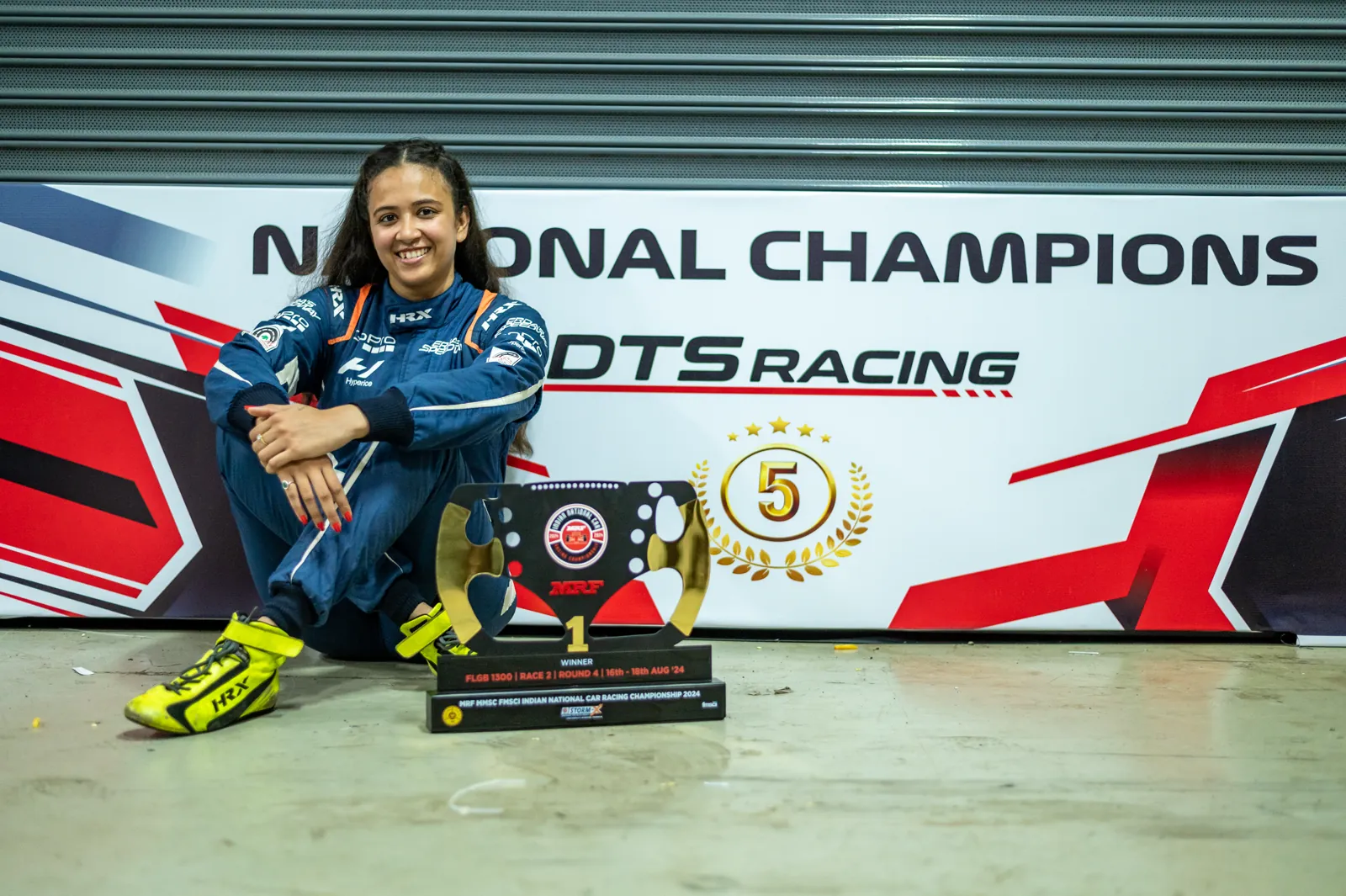 2024, MRF National Champion, first Indian female to win